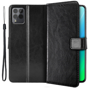 Cu clapetă pentru T Phone Pro 5G, Crazy Horse Wallet, negru