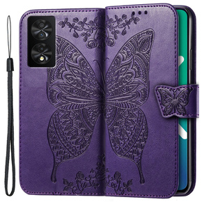 Cu clapetă pentru TCL 40 NXTPaper, Butterfly, violet