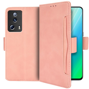 Cu clapetă pentru Xiaomi 13 Lite, Card Slot, roz