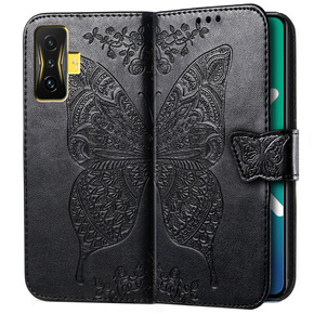 Cu clapetă pentru Xiaomi Poco F4 GT, Butterfly, negru