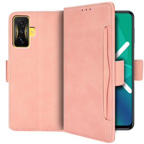 Cu clapetă pentru Xiaomi Poco F4 GT, Card Slot, roz