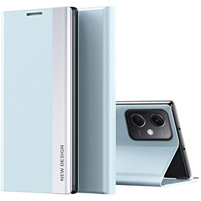 Cu clapetă pentru Xiaomi Poco X5 Pro 5G / Redmi Note 12 Pro, Side Magnetic, caz albastru
