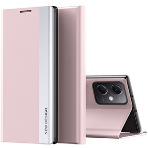 Cu clapetă pentru Xiaomi Poco X5 Pro 5G / Redmi Note 12 Pro, Side Magnetic, roz