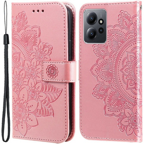 Cu clapetă pentru Xiaomi Redmi Note 12 4G, Mandala Flower, roz