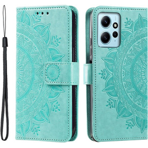 Cu clapetă pentru Xiaomi Redmi Note 12 4G, Mandala, verde