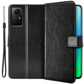 Cu clapetă pentru Xiaomi Redmi Note 12S, Wallet, negru