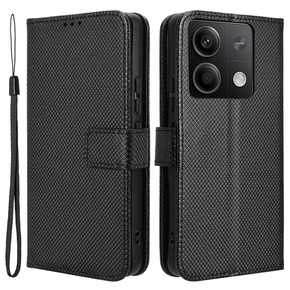 Cu clapetă pentru Xiaomi Redmi Note 13 5G, Wallet Smart Magnet, negru