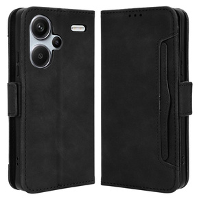 Cu clapetă pentru Xiaomi Redmi Note 13 Pro+, Card Slot, negru