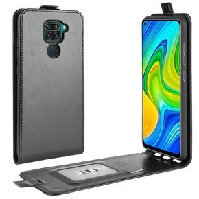 Cu clapetă pentru Xiaomi Redmi Note 9, Flip, negru