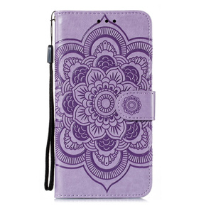 Cu clapetă pentru Xiaomi Redmi Note 9s/ 9 Pro, Mandala Flower, violet