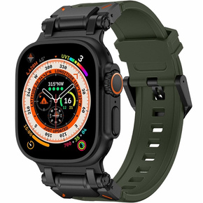 Curea SPIGEN pentru Apple Watch 1/2/3/4/4/5/6/6/7/8/SE/Ultra 42/44/45/49MM, Durapro Armor, negru