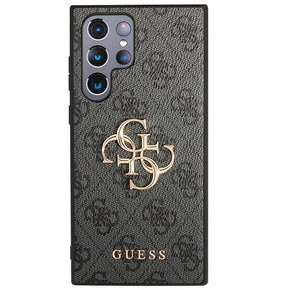 GUESS Huse pentru Samsung Galaxy S24 Ultra, 4G Big Metal Logo, gri