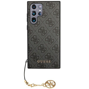 GUESS Huse pentru Samsung Galaxy S24 Ultra, 4G Charms Collection Hardcase, gri