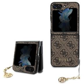 GUESS Huse pentru Samsung Galaxy Z Flip 5 Charms Collection Hardcase, 4G Charms Collection Hardcase, maro