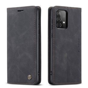 Husa CASEME pentru Samsung Galaxy A52 / A52s, Leather Wallet Case, negru