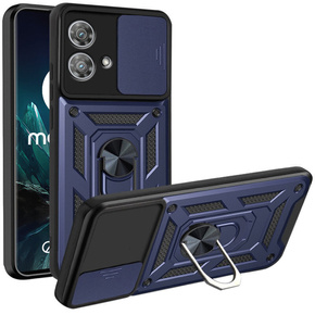 Husă blindată pentru Motorola Edge 40 Neo, CamShield Slide, albastru