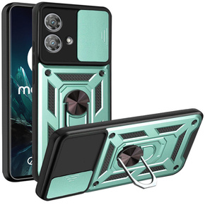 Husă blindată pentru Motorola Edge 40 Neo, CamShield Slide, verde