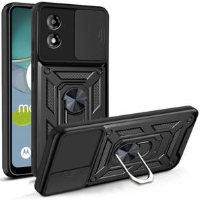 Husă blindată pentru Motorola Moto E13, CamShield Slide, negru