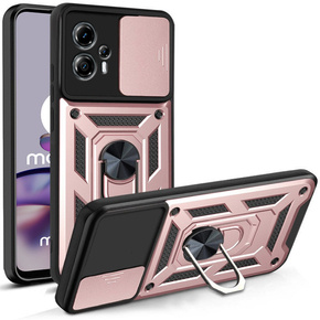 Husă blindată pentru Motorola Moto G13 / G23, CamShield Slide, roz rose gold