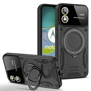 Husă blindată pentru Motorola Moto G24 / G24 Power / G04, Magnetic Ring, negru
