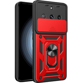 Husă blindată pentru Realme 11 Pro 5G / 11 Pro+ 5G, CamShield Slide, roșu