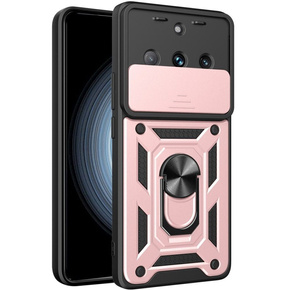 Husă blindată pentru Realme 11 Pro 5G / 11 Pro+ 5G, CamShield Slide, roz rose gold