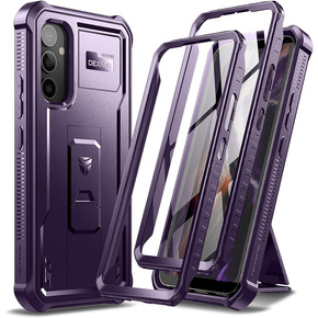 Husă blindată pentru Samsung Galaxy A34 5G, Dexnor Full Body (Two Frames), violet