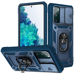 Husă blindată pentru Samsung Galaxy S20 FE, CamShield Slide, albastru