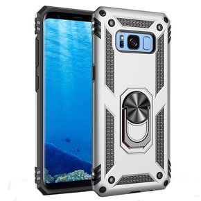 Husă blindată pentru Samsung Galaxy S8, Nox Case Ring, de argint