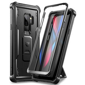 Husă blindată pentru Samsung Galaxy S9 Plus, Dexnor Full Body, negru