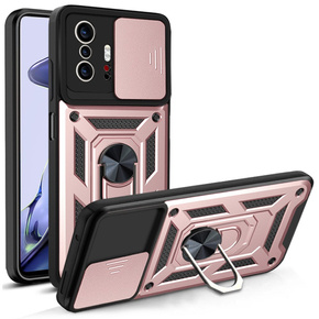 Husă blindată pentru Xiaomi 11T / 11T Pro, CamShield Slide, roz rose gold