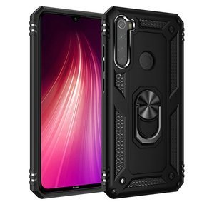 Husă blindată pentru Xiaomi Redmi Note 8, Nox Case Ring, negru