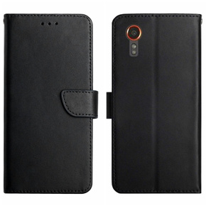 Husa cu clapetă pentru Samsung Galaxy Xcover 7, Split Leather, negru