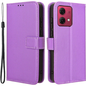 Husă flip pentru Motorola Moto G84 5G, Smart Magnet, violet