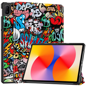 Husă pentru Huawei MatePad SE 11 2024, Smartcase, graffiti