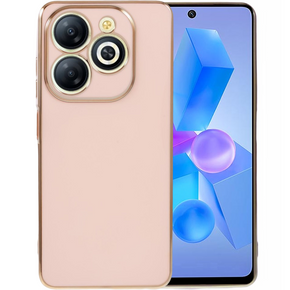 Husă pentru Infinix Hot 40i, Glamour CamShield, roz rose gold