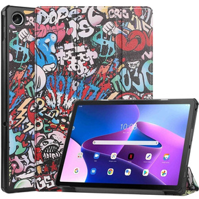 Husă pentru Lenovo Tab M10 Plus 10.6 Gen 3 TB-125F TB-128F, Smartcase, graffiti