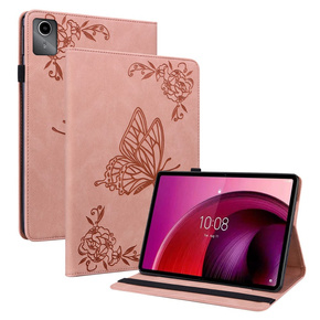 Husă pentru Lenovo Tab M11, Butterfly, roz