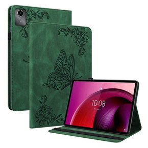 Husă pentru Lenovo Tab M11, Butterfly, verde