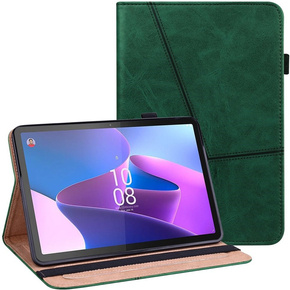 Husă pentru Lenovo Tab P11 Pro Gen 2 TB132FU TB132XU 11.2", Classic, cu spațiu pentru stylus, verde