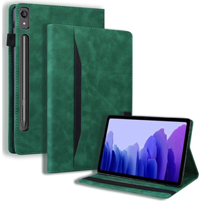 Husă pentru Lenovo Tab P12, Classic, cu spațiu pentru stylus, verde