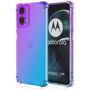 Husa pentru Motorola Moto G24 / G24 Power / G04, Gradient Dropproof, Violet / albastru