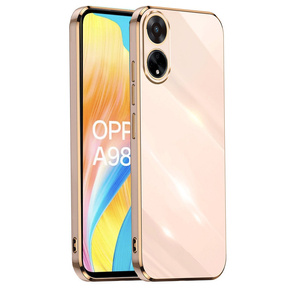 Husă pentru Oppo A98 5G, Glamour CamShield, roz rose gold