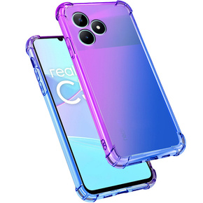 Husa pentru Realme C51, Gradient Dropproof, Violet / albastru