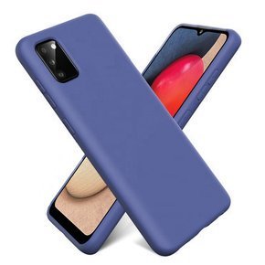 Husa pentru Samsung Galaxy A02s, Silicone Lite, albastru închis