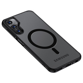 Husă pentru Samsung Galaxy A25 5G, Fusion Hybrid Case, pentru MagSafe, negru + sticlă 9H