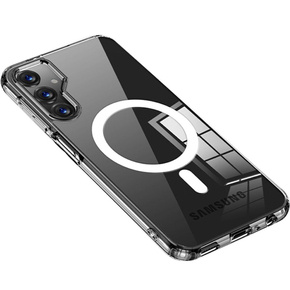 Husă pentru Samsung Galaxy A25 5G, Fusion Hybrid Case, pentru MagSafe, transparentă + sticlă 9H