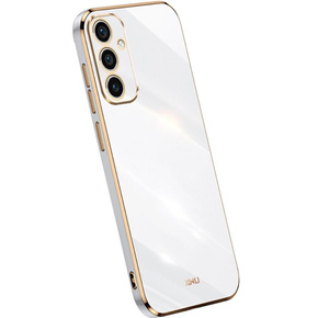 Husă pentru Samsung Galaxy A35 5G, Glamour CamShield, alb