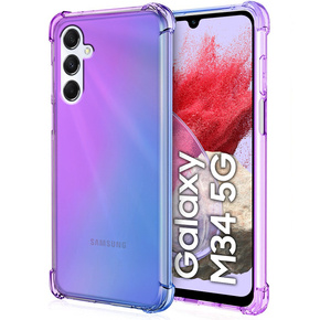 Husa pentru Samsung Galaxy M34 5G, Gradient Dropproof, Violet / albastru