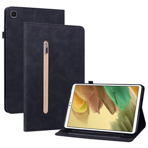 Husa pentru Samsung Galaxy Tab A7 Lite, Wallet Pen Slot, negru